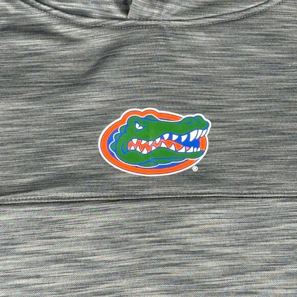 Florida Gators UF‎ Sweatshirt Hoodie Pullover Logo Gray Pockets Men's Large - Picture 2 of 9